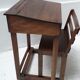 Bureau d'écolier à chaise coulissante