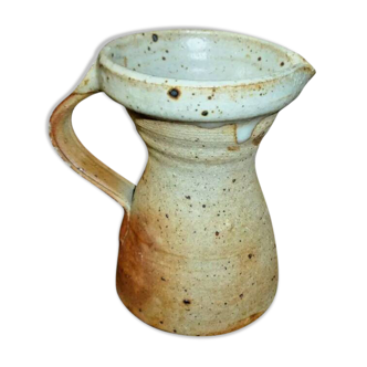 stoneware pitcher signed Tiffoche.