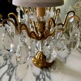 Paire de lampes en cristal