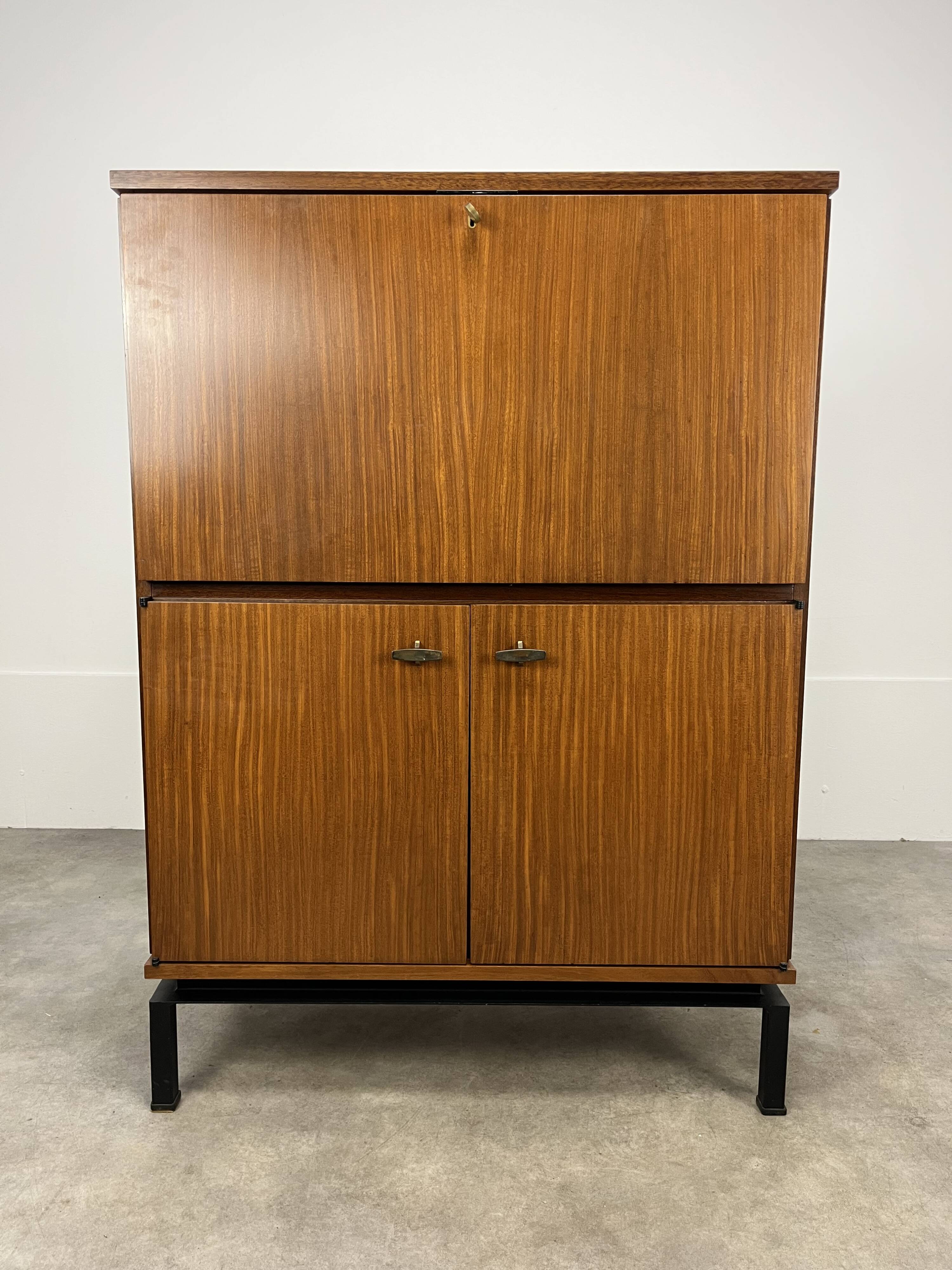 Marcel Gascoin secretary desk, reconstruction style, 1950s, for Alveole