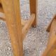 Pair of wooden stools from Gare 1950s