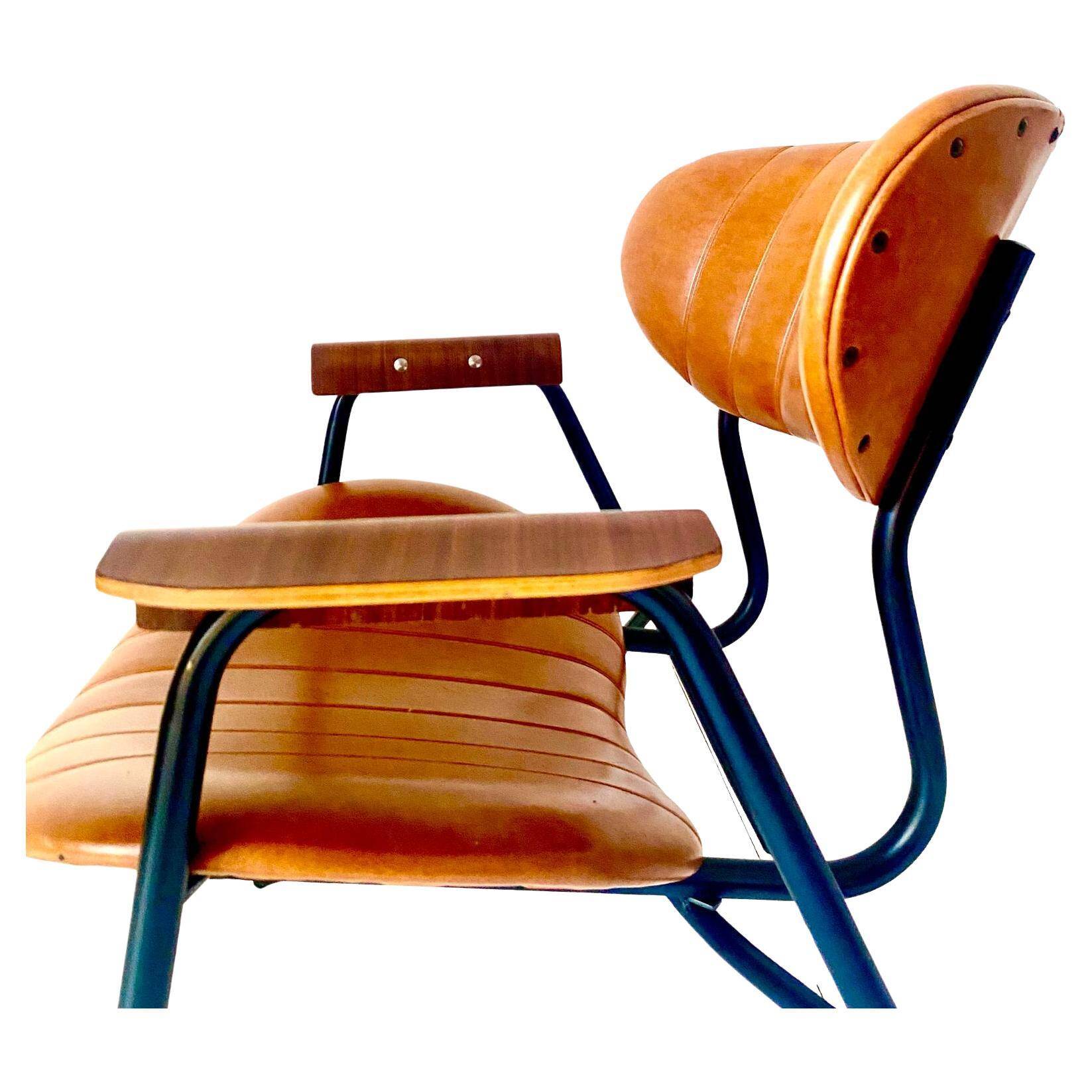 Mid Century Modern Lounge Chairs, set of two, Gastone Rinaldi style, Italy 1960's