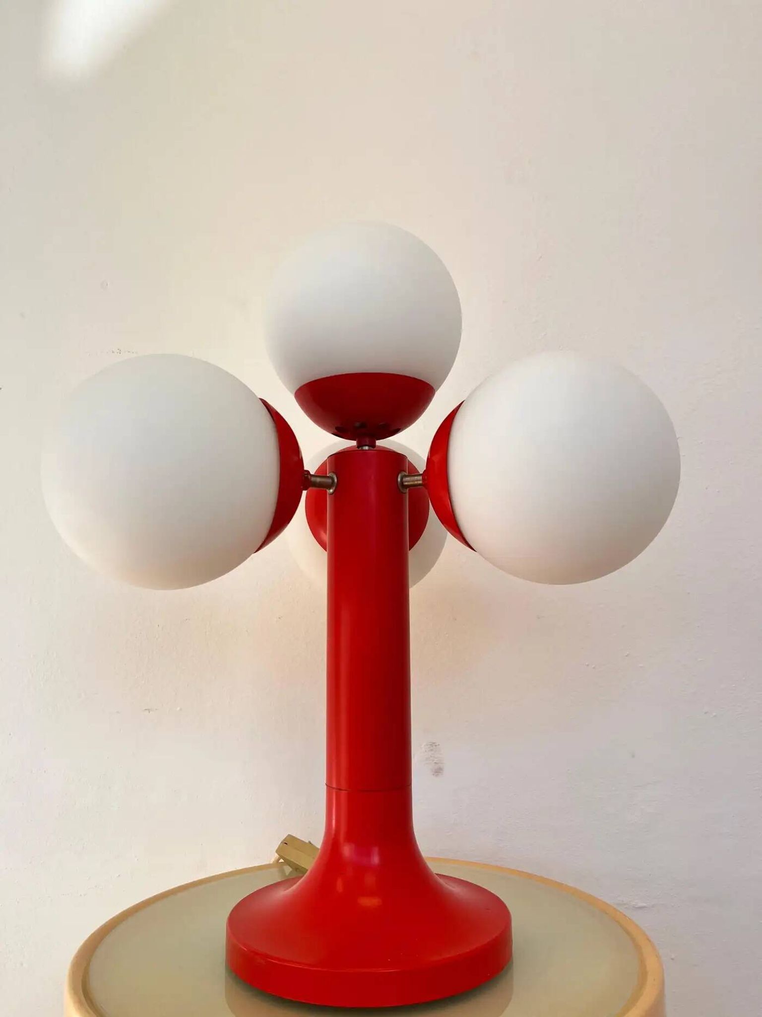 XL midcentury Space Age table lamp, Sputnik or Atom, 1970s - Germany