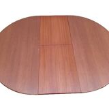 Table à manger ronde extensible teck scandinave vintage 1960