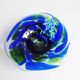 colorful glass art bowl