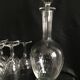 Set of 6 glasses and 1 carafe in style