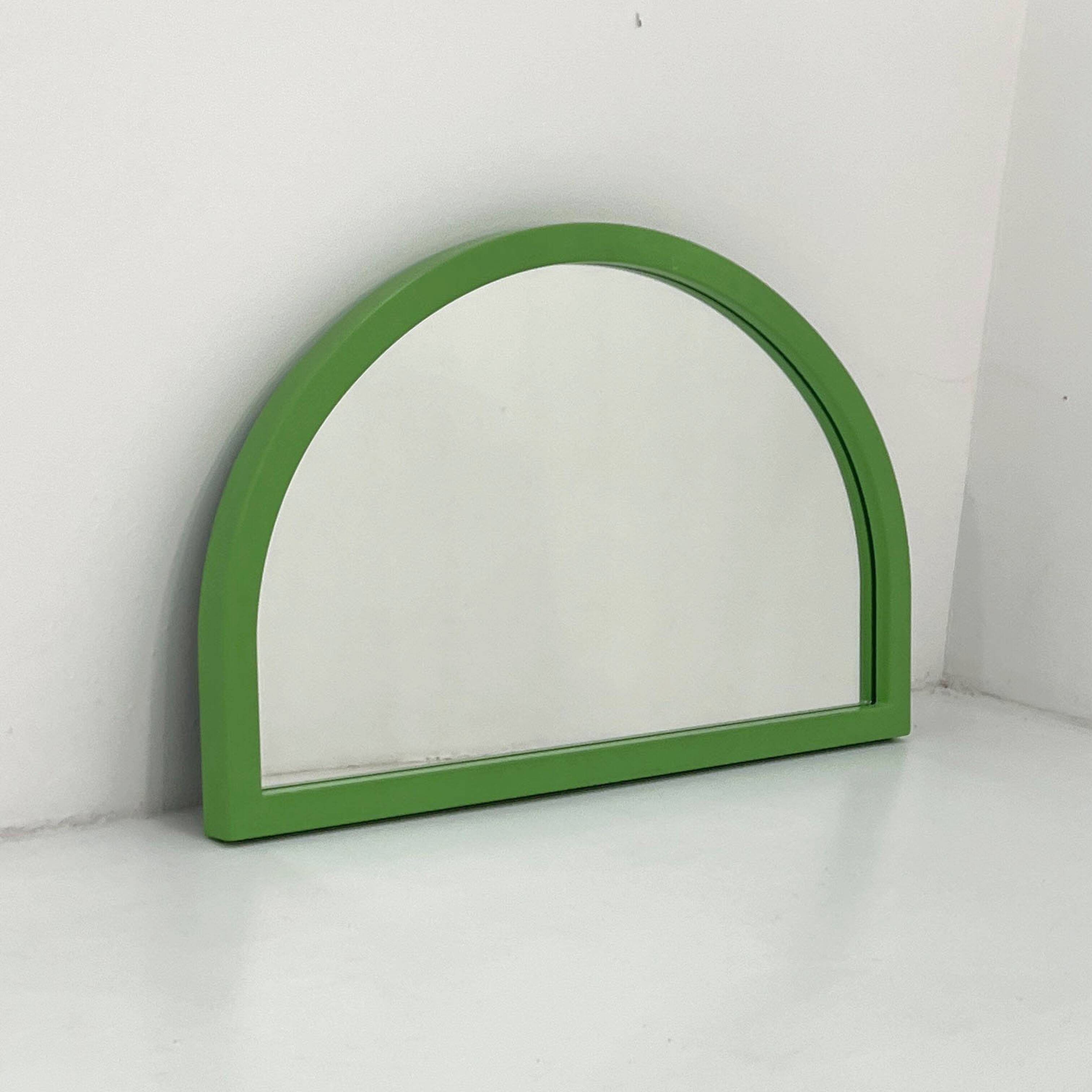 Arched Green Mirror by Anna Castelli Ferrieri for Kartell, 1980