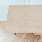 Renovated vintage modernist desk, metal & oak, 1950s/60s
