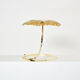 Rhubarb lamp in brass by Tommaso Barbi 1970