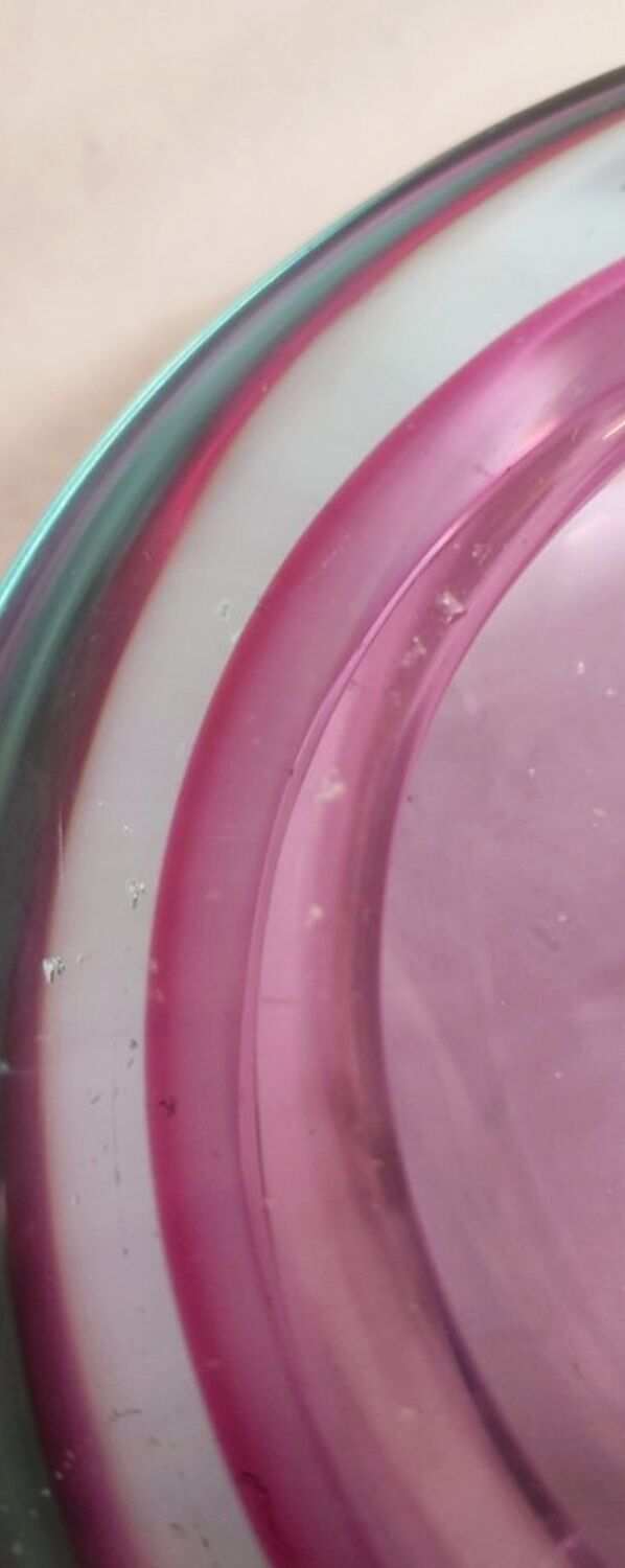 Cendrier en verre de Murano. Italie, années 1970.