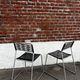 Set of 4 scoubidou chairs, "Melker" model, sled base (vintage IKEA)