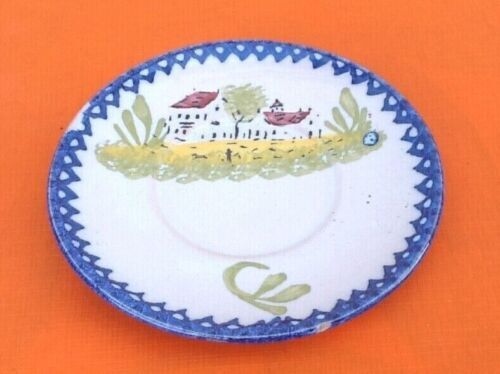 Faience of charolles bowl "in the village"  1940