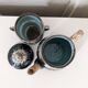 Glazed stoneware coffee maker