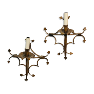 Paire d'appliques en