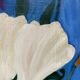 Tableau, huile sur toile fleurs