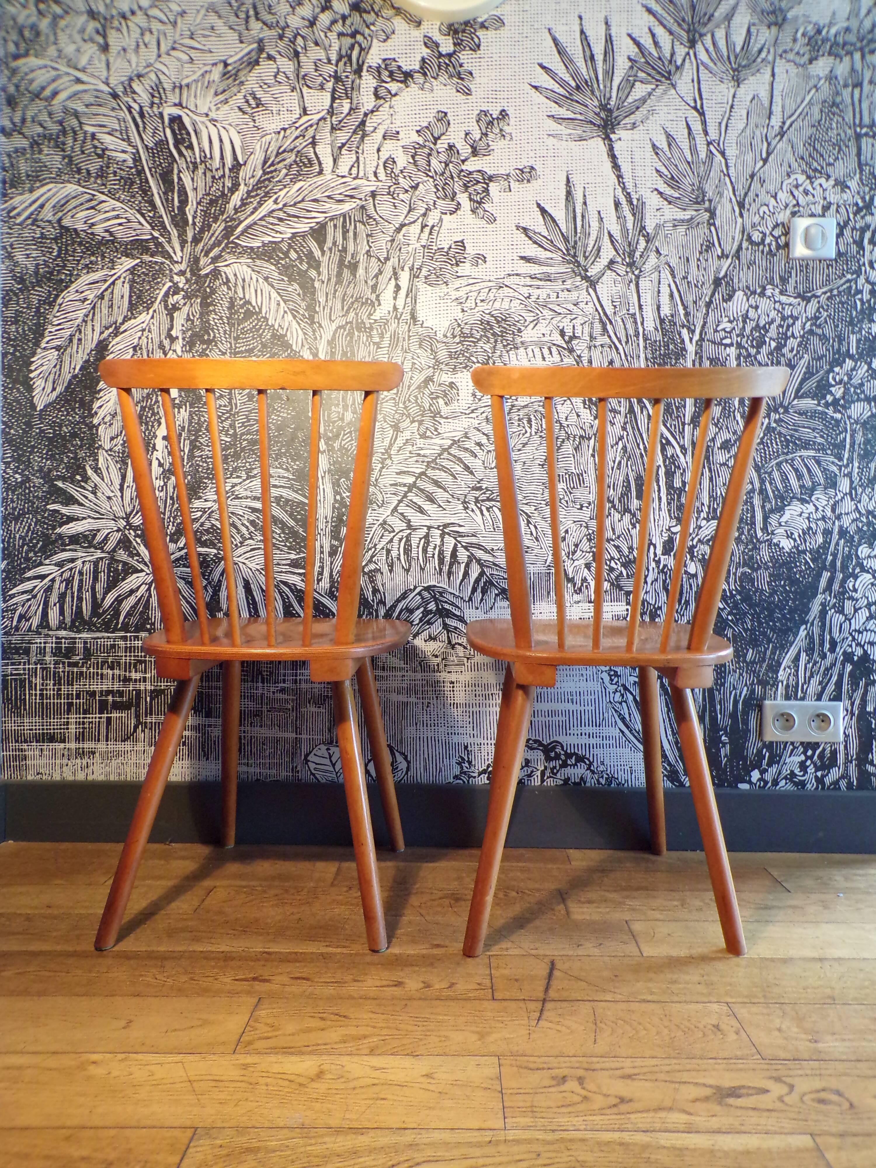 Pair of Scandinavian Windsor chairs