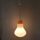 Light bulb with opaque glass hanging lamp