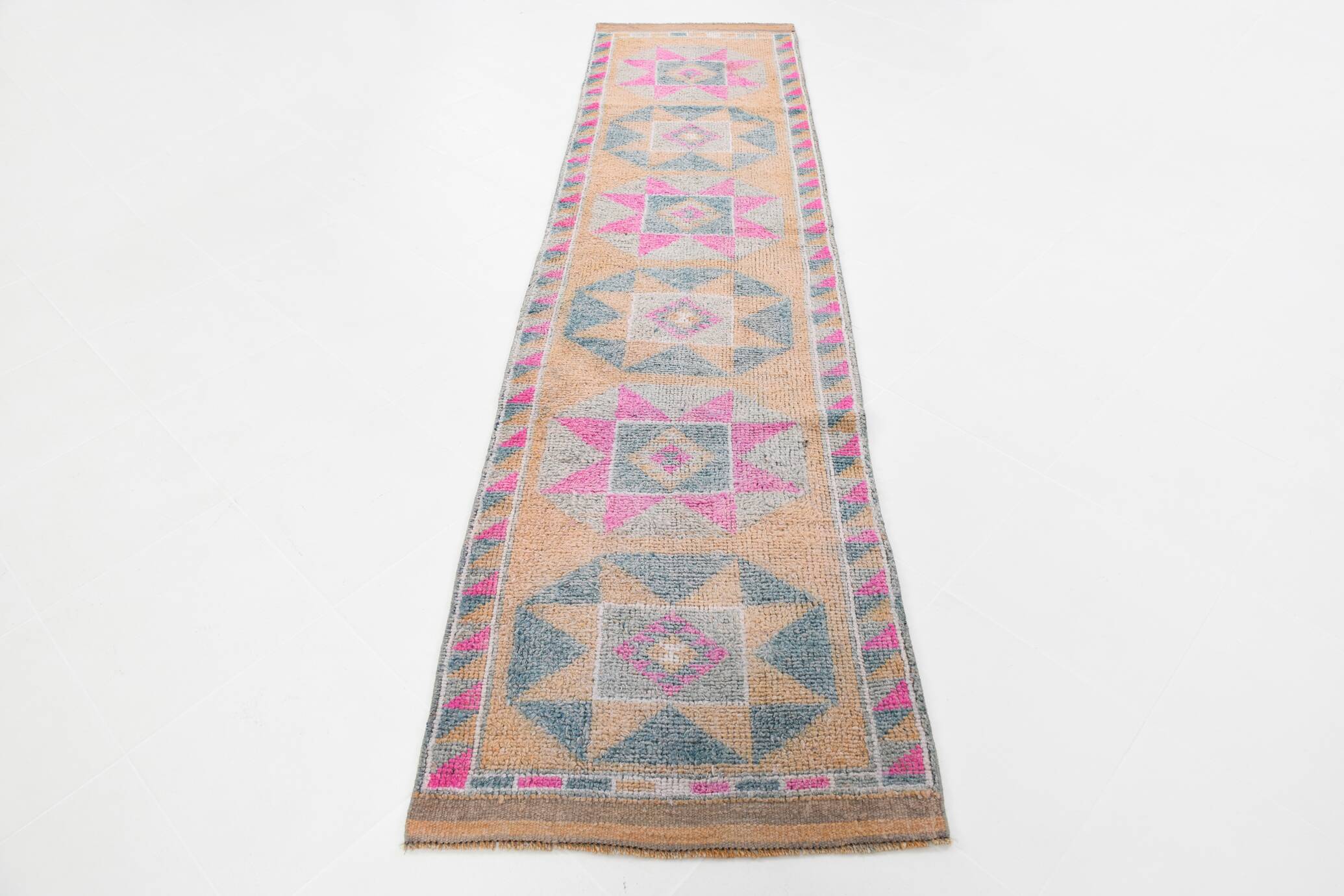 Soft Multicolor Persian Runner Rug, 83x335Cm