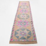 Soft Multicolor Persian Runner Rug, 83x335Cm