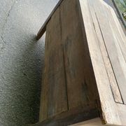 18th-century stripped chest in solid walnut