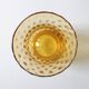 Mid-century Large Stylish Amber Glass Flower Vase / Empoli / Italy / 1970s