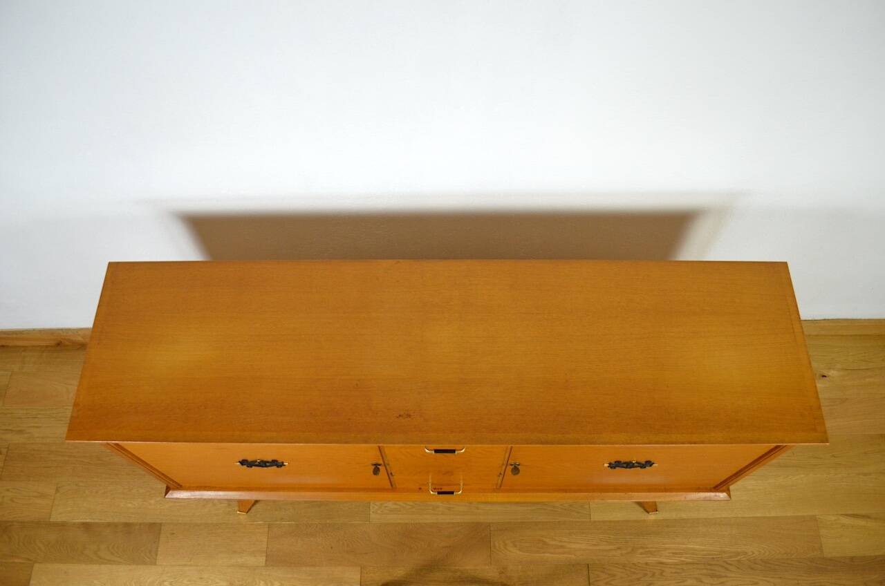Vintage 1950/1960 Golden Oak Compass Leg Sideboard
