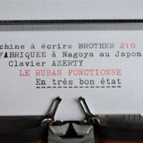 Typewriter brother 210 orange 1975