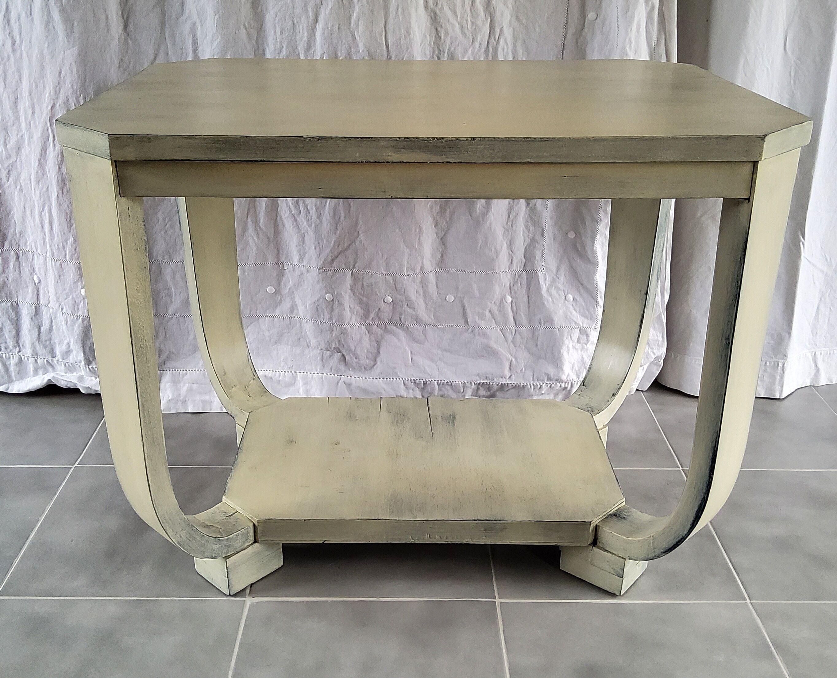 Patinated Art Deco coffee table