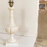 ALABASTER Stone LAMP Vintage MEDICIS Shape