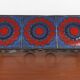 Wrought iron and ceramic shelf – Germany, 1970s