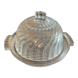 Bell and cheese dish Glass. Art Deco