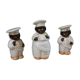 Vintage salt shaker, pepper and mustard set