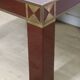 Vintage Jean-Claude Mahey coffee table in lacquered wood and brass, 1970