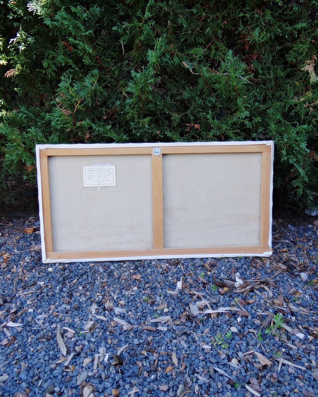 Huile sur toile scène portuaire de Saint Malo signé Jean Pierre Devilliers