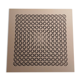 Vasarely silkscreen print - "Deep Kinetics" - 3D Illusion & Black and White