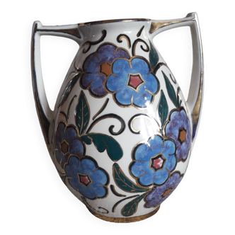 Vase vintage en céramique signé Alpho
