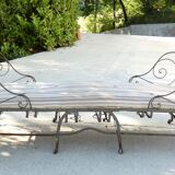Folding wrought iron bed