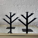 Wrought iron chandeliers, 1980s Habitat style