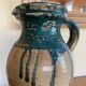 Vintage handmade ceramic jug vase pot