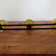 Wall coat hanger-3 metal hooks-Black & Yellow-years 50 rockabilly-vintage French