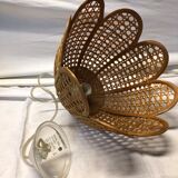 Vintage rattan hanging lamp