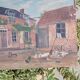 Countryside canvas painting