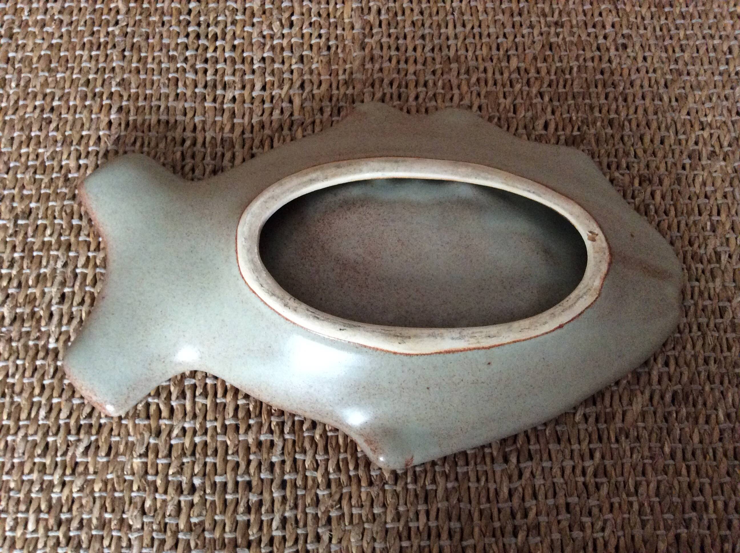Fish stoneware dish