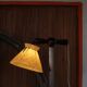Scandinavian Funkis floor lamp with original shade, Denmark, Art Deco, 1930s