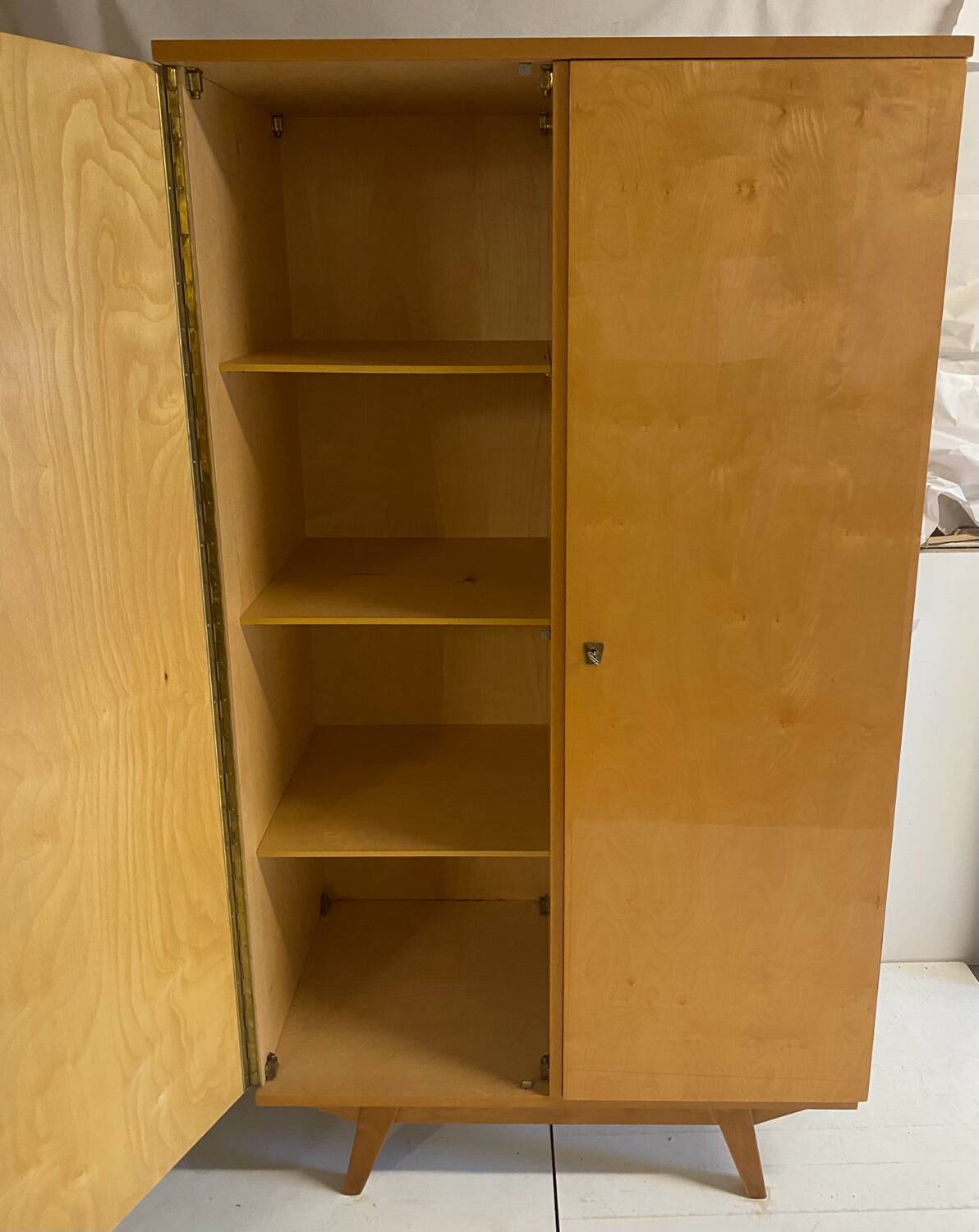 Vintage wardrobe with compass feet