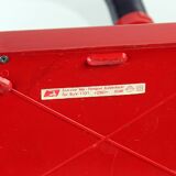 Lampe de table rouge Space Age en plastique, Hongrie 1960