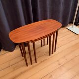 A set of three side tables, Denmark, 1960s