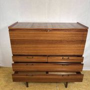 Mid-Century Retro Vintage Teak Bureau / Desk by Meredew 1960  Large Writing