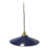 Suspension in blue enamelled sheet metal