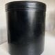 Black leather desk wastebasket, 1960